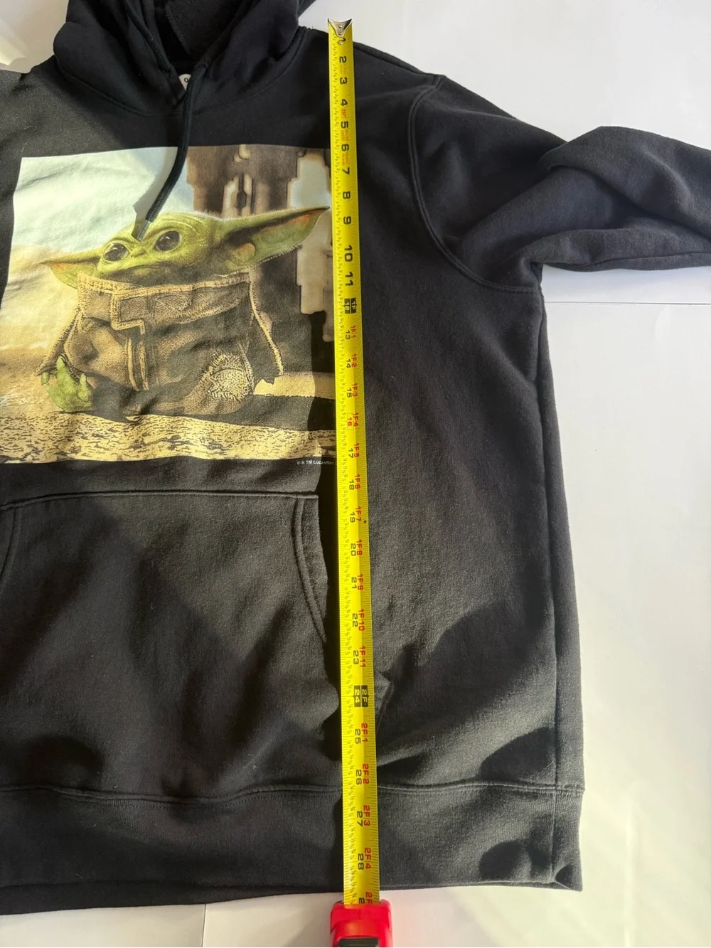 Old Navy Star Wars The Mandalorian Grogu Graphic Hoodie Black Pullover XL